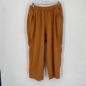 Free People Wide Leg Pants in Rust